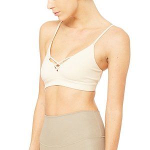 ALO Interlace Bra Medium in Sand
